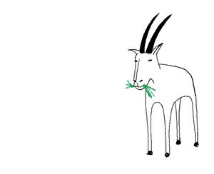 Gif animé antilope blanche